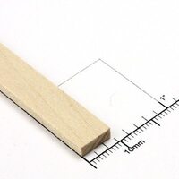 Bud Nosen Timber 1/8" Basswood Strips 3/8" x 24" (20) [3257]