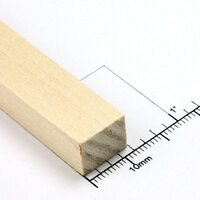 Bud Nosen Timber 3/8" Basswood Strips 1/2" x 24" (12) [3558]