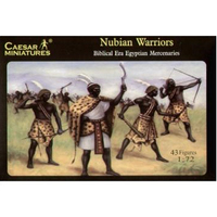 Caesar Miniatures 1/72 Nubian Warriors (Egyptian Mercenaries) Plastic Model Kit [H049]