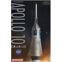 Dragon 1/72 Apollo 10 CSM + LM + LES Plastic Model Kit [11003]