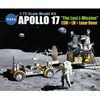 Dragon 1/72 Apollo 17 "The Last J-Mission" CSM + LM + Lunar Rover Plastic Model Kit [11015]