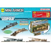 Dragon 1/144 German 28cm K5(E) Leopold Plastic Model Kit [14131]