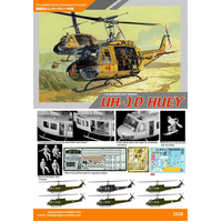 Dragon 1/35 UH-1D Huey Plastic Model Kit *Aus Decals* [3538]