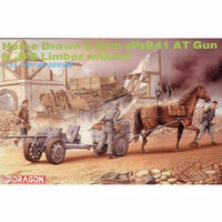 Dragon 1/35 Horse Drawn 2.8cm SPzB41 AT Gun & JF8 Limber w/Crew Plastic Model Kit