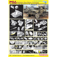 Dragon 1/35 M16 Multiple Gun Motor Carriage Plastic Model Kit [6381]