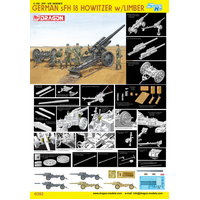 Dragon 1/35 GERMAN sFH18 HOWITZER w/LIMBER (SMART KIT) [6392]