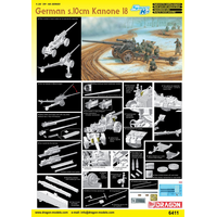 Dragon 1/35 German s.10cm Kanone 18 Plastic Model Kit [6411]