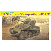 Dragon 1/35 M4 Sherman "Composite Hull" PTO Plastic Model Kit [6441]