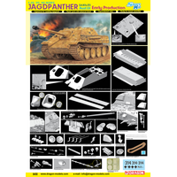 Dragon 1/35 Sd.Kfz.173 Jagdpanther Ausf.G1 Early Production (Smart Kit) [6458]