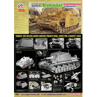 Dragon 1/35 Sd.Kfz.166 Stu.Pz.IV 'BRUMMBÄR' EARLY PRODUCTION w/ZIMMERIT [6596]