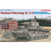 Dragon 1/35 Neubau-Fahrzeug Nr.3-5, Rheinmetall-Fahrestell und Krupp-Turm Geanderte MG-Turme [6690]