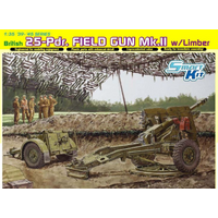 Dragon 1/35 BRITISH 25-Pdr. FIELD GUN Mk.II w/LIMBER (SMART KIT) [6774]