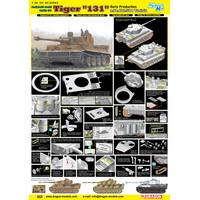 Dragon 1/35 Pz.Kpfw.VI Ausf.E Sd.Kfz.181 Tiger I "131" Early Production s.Pz.Abt.504 Tunisia [6820]