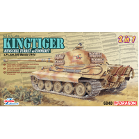 Dragon 1/35 Sd.Kfz.182 Kingtiger Henschel Production w/Zimmerit Plastic Model Kit Russia 1944 [6840]