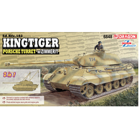 Dragon 1/35 Kingtiger Porsche w/Zimmerit (2 in 1) [6848]