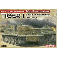 Dragon 1/35 Tiger I Mid-Production w/Zimmerit Otto Carius (Battle of Malinava Village 1944) [6888]