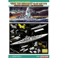 Dragon 1/700 SINK THE BISMARCK 1941 - BISMARCK + RN SWORDFISH [7125]