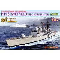 Dragon 1/700 HMS Sheffield (Falklands War) Plastic Model Kit