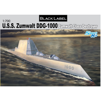 Dragon 1/700 U.S.S. Zumwalt Class Destroyer DDG-1000 (Black Label) [7141]