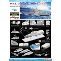 Dragon 1/700 Gabrielle Giffords LCS-10 w/NSM Plastic Model Kit [7147]