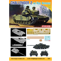 Dragon 1/72 Challenger 2 w/BAR Armour [7287]