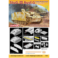 Dragon 1/72 Stug.III Ausf.G Early W/Schurzen Plastic Model Kit