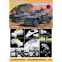 Dragon 1/72 Sd.Kfz.222 Plastic Model Kit [7393]