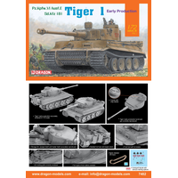 Dragon 1/72 Tiger I Early Production Plastic Model Kit [7482]