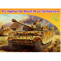 Dragon 1/72 Pz.Kpfw.IV Ausf.H w/Schurzen Plastic Model Kit [7497]