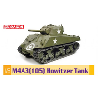 Dragon 1/6 M4A3(105) Howitzer Tank Plastic Model Kit [75046]