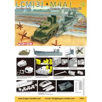 Dragon 1/72 LCM(3) Landing Craft + M4A1 w/Deep Wading Kit Plastic Model Kit [7516]