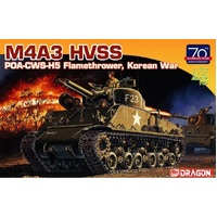 Dragon 1/72 M4A3 HVSS POA-CWS-H5 Flamethrower, Korean War Plastic Model Kit [7524]