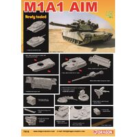 Dragon 1/72 M1A1 AIM Plastic Model Kit