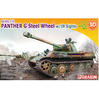 Dragon 1/72 Panther G Steel Wheel w/IR Sights Plastic Model Kit [7697]