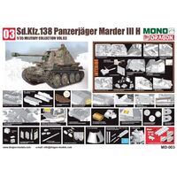 Mono X Dragon MD-003 1/35 Sd.Kfz.138 Panzerjager Marder III H w/Interior Plastic Model Kit [MD003]