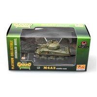 Easy Model 1/72 M4A3 Sherman Middle Tank - U.S. Army Assembled Model [36256]