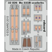 Eduard 1/32 Do 335B seatbelts Photo Etched Set (Hong Kong Models)