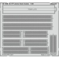 Eduard 1/48 B-17F ammo feed chutes Photo etched set