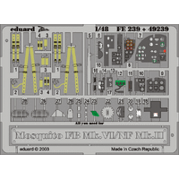 Eduard 1/48 Mosquito FB Mk.VI/NF Mk.II Photo Etched Set (Tamiya)