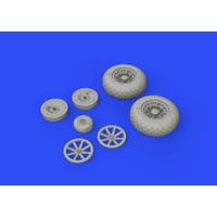 Eduard 1/32 P-40N wheels Brassin (Trumpeter)