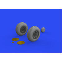 Eduard 1/32 P-40E wheels Brassin for Trumpeter [632160]