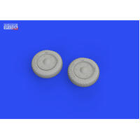 Eduard 1/72 F4F wheels late w/rims PRINT Brassin [672300]