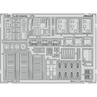 Eduard 1/72 Tu-22 interior Photo etched parts