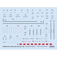 Eduard 1/48 Spitfire Mk.V stencils Decals