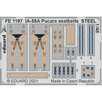 Eduard 1/48 IA-58A Pucara seatbelts STEEL Zoom set