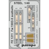 Eduard 1/48 Fw 190D-9 seatbelts STEEL Zoom set