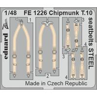 Eduard 1/48 Chipmunk T.10 Seatbelts (Airfix) STEEL Photo-Etched Accessory