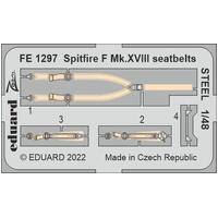 Eduard 1/48 Spitfire F Mk.XVIII seatbelts Steel Photo etched parts [FE1297]