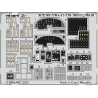 Eduard 1/72 Stirling Mk. III Photo etched parts [SS776]