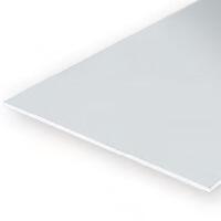 Evergreen White Polystyrene Sheet 0.040 x 11 x 14" / 1mm x 28cm x 36cm (6)